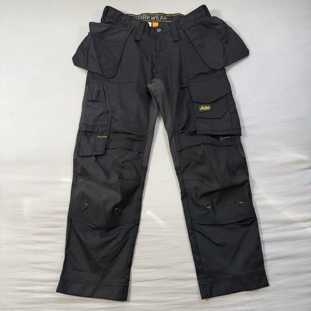 NWT Snickers Workwear AllroundWork Stretch Mens Work Pants Black 42 x 32 U6251